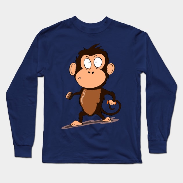 Reese's monkey Long Sleeve T-Shirt by GrendelFX